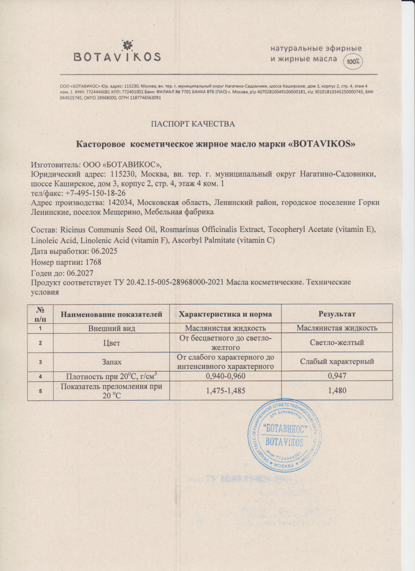 Паспорт №062025